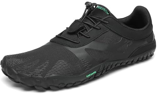 SAGUARO Hombre Mujer Zapatillas Barefoot Minimalistas Calzado de Training Ligeras Cmodas para Caminar Senderismo Ciclismo Trail Running Trekking Playa Agua, Negro, 39 EU