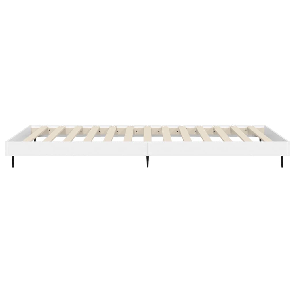 Hothingwell Rama łóżka bez materaca biała 90x200 cm Drewno Ingenierie