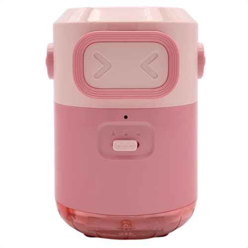 BOOMIE【さすだけ全自動xコンパクト設計】 電動鉛筆削り 鉛筆削り 芯の太さ調整可能 USB充電式 子ども 大人 学校 オフィス用 事務用品 タイプC充電 全自動 (ロボット(ピンク))