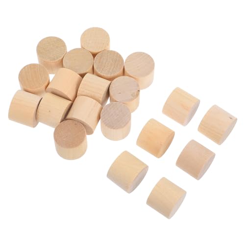 Listello Legno NBEADS 20pz Cilindri Di Blocchi Artigianali In Legno, 5x1.5cm Bastoncini (v0g Listelli Legno Modellismo - 9