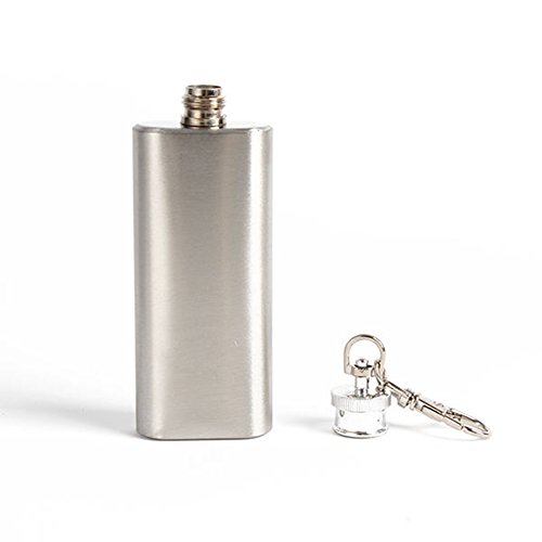 ZHOUBA 2oz Mini Wijnfles RVS Liquor Hip Flask met Schroefdop Draagbaar one size ZILVER - Image 4