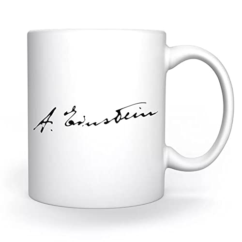Alberto Einstein Firma Taza Blanco Para el Café Té Capuchino Cacao Mug Coffee Tea Cappuccino