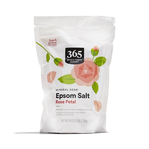 365 by Whole Foods Market, Rose Petal Epsom Salt with Himalayan Salt, 48 Ounce