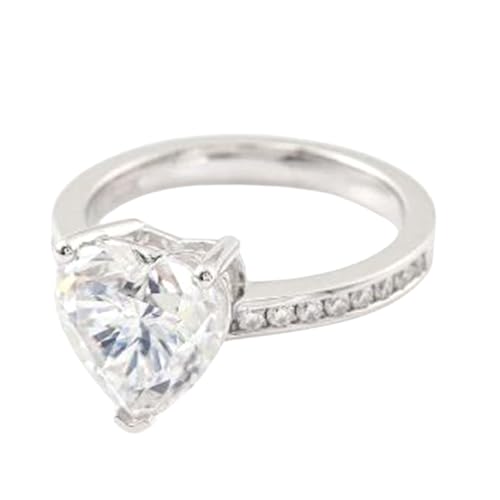 Bague d'anniversaire en moissanite et pierre de naissance d'avril cadeau femme