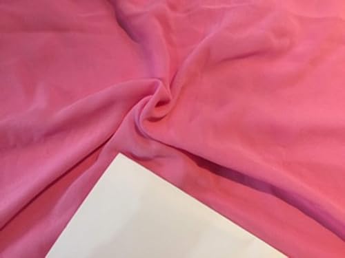 Georgette en soie de 16 mm au yard couleur pêche pour couture