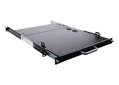 RSF1040BK12K2 1U 24インチ ディープラックマウント ボールベアリング スライディングシェルフ 工業規格 EIA310 19インチ 4ポストサーバーラック 30インチまでサポート