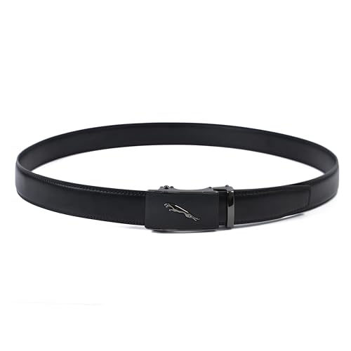 Image of WildHorn Men's Leather Belt Gift Set | Genuine Leather belt Strap with 2 Interchangeable Buckles | Formal & Casual Wear Adjustable Belt | Automatic lock leather belt for men