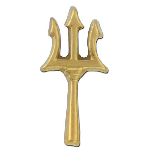 StockPins Trident Lapel Pin – Perfect for Greek God, King Neptune, and Aquaman Costumes – Mythology Accessory for Jackets, Hats, and Backpacks – Made in USA 10-Pack