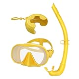 | Attrezzatura per tutti i livelli: Progettato come attrezzatura versatile per avventure subacquee, il kit snorkeling adulti offre una tenuta stagna sul viso affidabile nella sua maschera. Si adatta a utenti di qualsiasi livello di competenza per attività acquatiche piacevoli e serene.