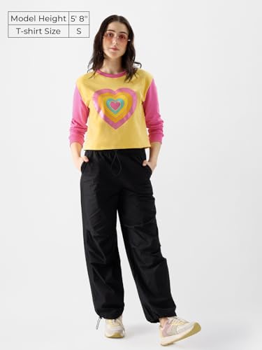 Image of The Souled Store Rainbow Hearts Women Pre-Winter Tops