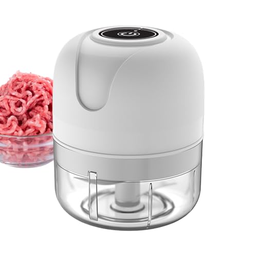 Chopper de comida eléctrica, procesador de alimentos eléctrico | Masher de molino de ajo,Gadget de cocina dicera inalámbrico recargable para cocina al aire libre camping