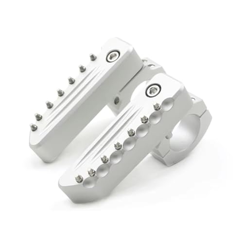 Repose-pieds pliants d'autoroute pour moto BMW F850GS S1000XR en aluminium rigide silver