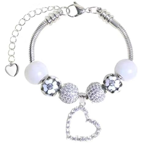 White Birch Fit Pandora Bracelet Adjustable for Teen Girl Gifts 6.3-8 inches
