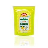 Rudca Food Exclusive Old-Fashioned Lemon Candy Sticks - Sweet Moments, Nostalgic Citrus Candy Canes - Zesty Lemon Flavor - 5 oz (Pack of 1)