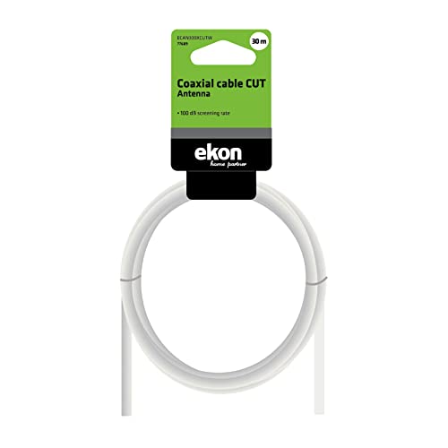 Câble coaxial TV indéchirable ekon blindage 100 dB pour décodeur numérique et Smart TV - 2