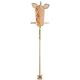 Bieco Steckenpferd Kinder Einhorn Magic | Hobby Horse | Rollen | Holz Stab | Stock Pferde Schöne für Stockpferd Kleinkind Zubehör