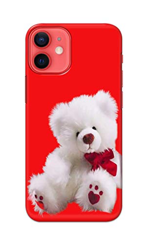 Image of PRINTFIDAA Teddy Bear Love Romantic Valentines Day Dumbo Printed Designer Hard Back Case Cover for Apple iPhone 12 / iPhone 12 Pro (6.1 inch), A2403, A2172, A2402, A2407 -(SS) MVN1001