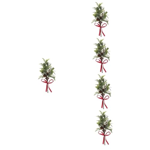 CIMAXIC 5pcs Artificial Branch Christmas Tree Ornament Realistic Christmas Swag