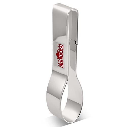 LILIAO Formina per biscotti a forma di cucchiaio, per tè, fondente, biscotti, 3 x 11,7 cm, in acciaio inox