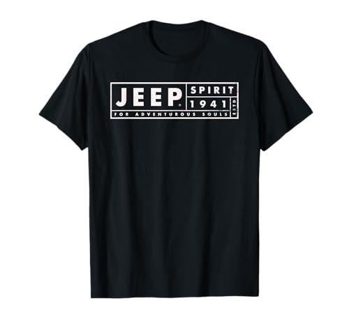 Logotipo Jeep Spirit 1941 Estd para Adventurous Souls Light Camiseta