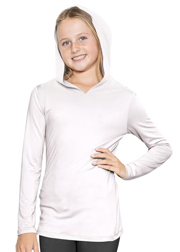 Image of Shirts for Girls Long Sleeve Crew Neck Top, Hoodie or 3 /4 Sleeve Soft Stretch Kids Lightweight Size 2-16