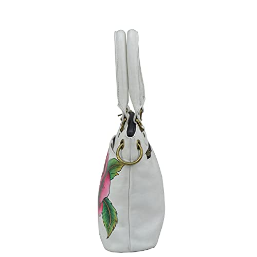 Image of Anna by Anuschka Women's Original Genuine Leather Hand-Painted Small Satchel - Leather Handbag for Women | Original