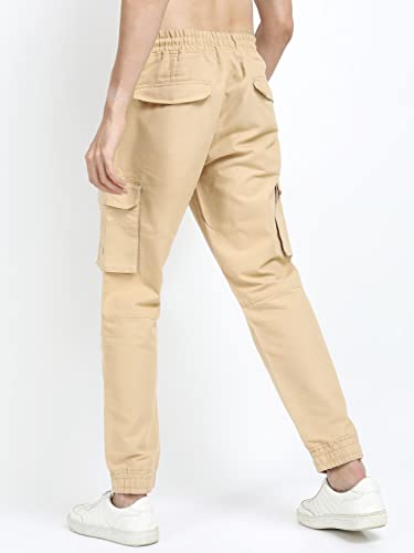 Image of KETCH Men Mid Rise Regular Fit Jogger Trouser