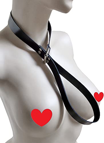 Terginum BDSM Halsband Würgehalsband Dressurhalsband mit Rollschnalle Sklavenhalsband Lederhalsband BDSM
