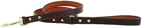 Auburn Leathercraft Savannah Leash 3/4" x 72" LIZARD BROWN
