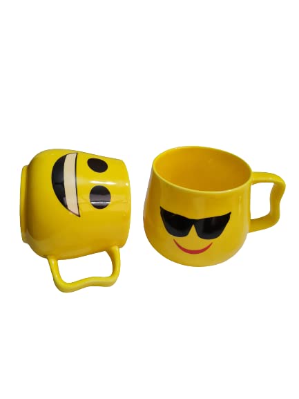 Mirakii 1 Piece, Yellow, 350ml, Ceramic Smiley/Emoji Microwave Safe Mug for Tea, Coffee, Milk, Hot Chocolate and Other Hot or Cold Beverages (Yummy) - Image 3 thumbnail