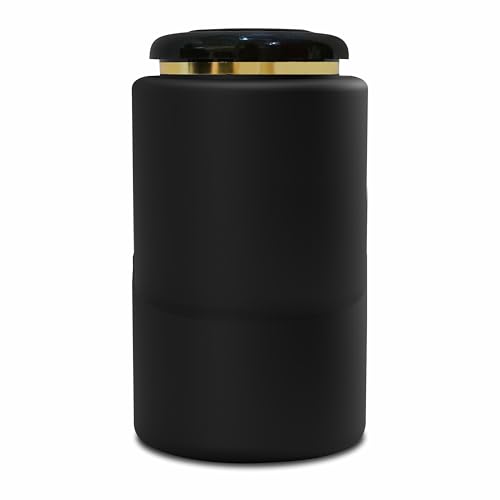 Image of Zenvista Micra Jar with Silver Streak Lid for Empty Cosmetic Packaging 1KG (Black, pack of 2)