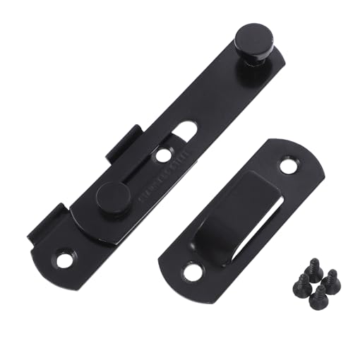 NUOLUX 2個 不錆高耐久ドアロック 室内外対応 バスルームキッチンガレージ用 性強化ラッチバックルロック