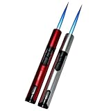 ターボライター トーチ ジェットライター バーナー ガス注入式 充填式 アウトドア 防風 キャンドル ２本セット (レッド、シルバー)