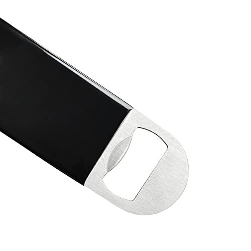 3 Pack Heavy Duty Stainless Steel Flat Bottle Opener, Solid And Durable Beer Openers, 7 Inches Black, #TOP2