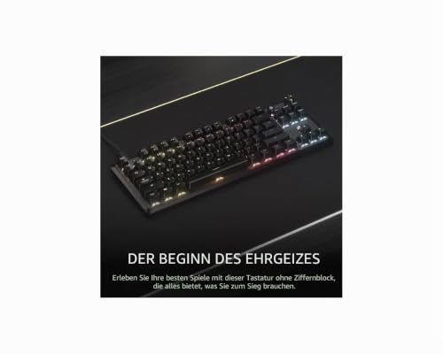 Corsair K70 Core TKL RGB Mechanische Gaming-Tastatur, ohne Schlüssel, MLX Red v2, vorgeschmiert, doppelte Geräuschdämpfung… – Ansicht 2