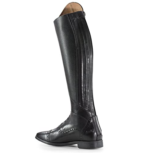 Foto von HORZE Damen Reitstiefel Winslow, Lederreitstiefel aus Wildleder, Echtleder-Reitstiefel, Schwarz, 37N