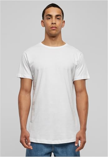 Urban Classics Shaped Long Tee, Camiseta Hombre, Blanco (White), XXL