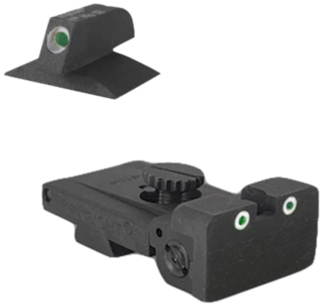 Kensight Bomar BMCS Adjustable Target 1911 Rear Night Sight Set w/Contoured Profile, Black, 970-093