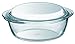 PYREX Szklany okrągły rondel z pokrywką Lt3.2 Cm26Xh10 dom i kuchnia