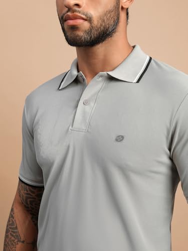 Image of Lux Nitro Men's Dry Fit Polo T-Shirt | Microfiber Sports Collar T-Shirt | Moisture Wicking, Breathable & Quick Dry | Stylish Casual & Gym Wear