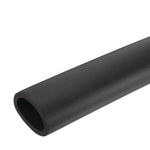 Image of uxcell Foam Tubing for Handle Grip Support,45mm(1 3 /4 inch) ID 59mm(2 5 /16 inch) OD 0.3 Meter /1ft Length Black