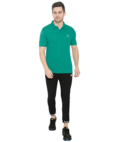 Image of GenX Men's Solid Regular Fit Polo Shirt
