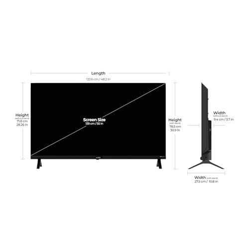 Image of Wobble 139.7 cm (55 inches) QD Series 4K Ultra HD Smart QLED Google TV WB55GTAW9602QD (Black)