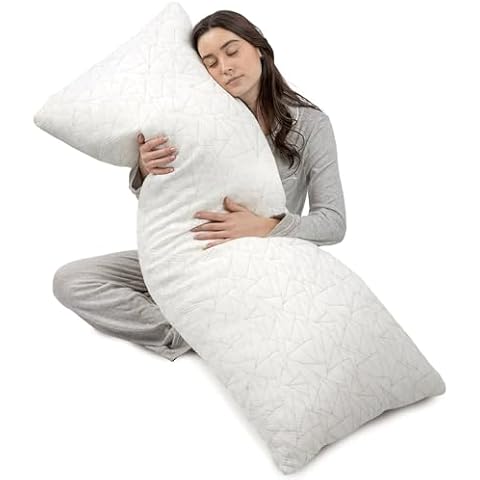 ELAORY Memory Foam Body Pillow Cover