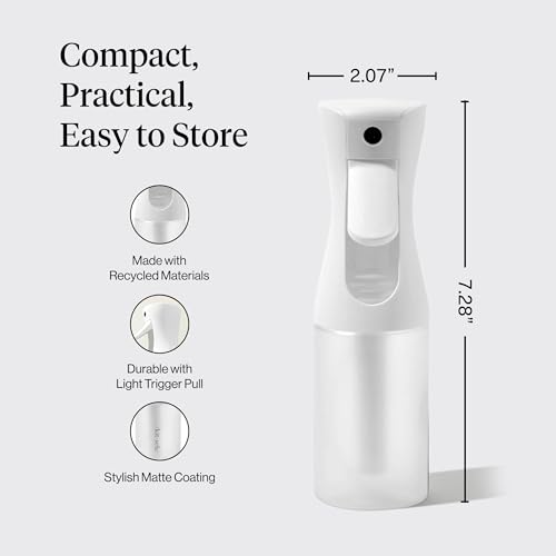 Kitsch Spray Bottle for Hair, Continuous Water Mister Spray Bottle with Ultra Fine Mist for Hairstyling, Barbers Salons, Cleaning, Plants Versatile Spray Bottles 5 oz Made from Rec image 6