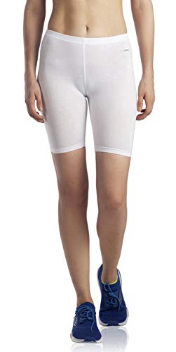Image of Lavos Women Under Dress Sports Cycling Shorts, Bamboo Cotton Activewear Yoga Gym Workout Anti-Bacterial Uniform, Elastic Mid Waist Shorties Tights for Womens and Young Ladies