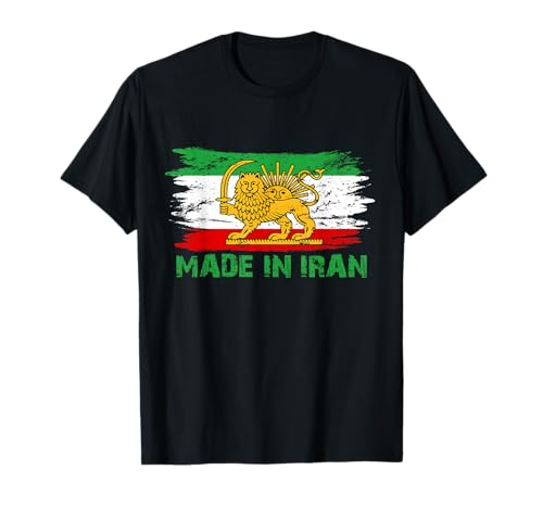 Iran pour les femmes et pour les hommes drapeau iranien lion persan T-Shirt