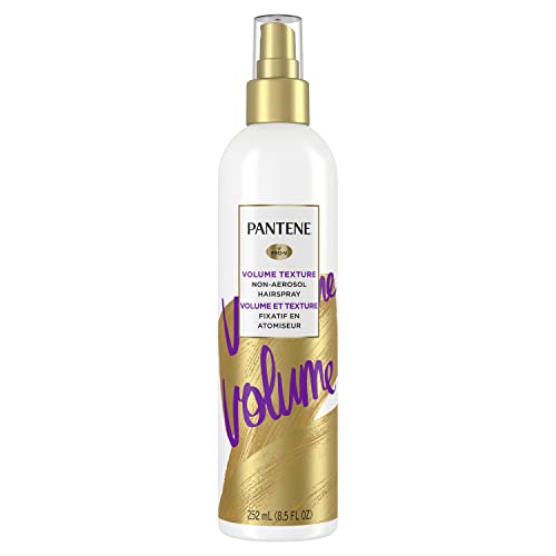 Pantene Pro-V Volume Lasting Hold, Body & Softness Texturizing Non-Aerosol Hairspray, White, 8.5 Fl Oz