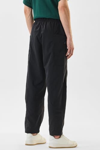 Image of SNITCH Men Cargo Pants | Relaxed Fit with Elastic Waistband & Adjustable Belt | 100% Nylon Material & Multiple Utility Pockets for Casual & Street Wear