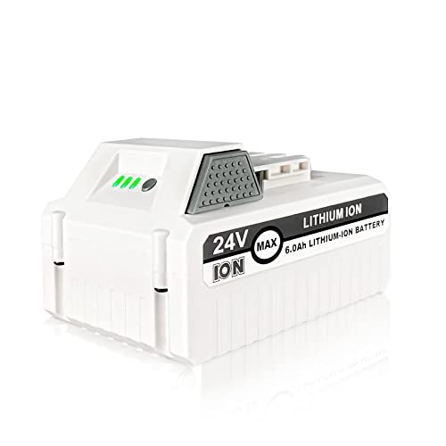 Moccdor 6.0Ah 24V Replacement Li-ion Battery for Snow Joe + Sun Joe iON+ 24V Series Cordless Power Tools Compatible with Snow Joe 24VBAT-LTX 24VBAT-LTW 24VBAT-LTE 24VBAT 24V-X2-SB18 24VBAT-XR